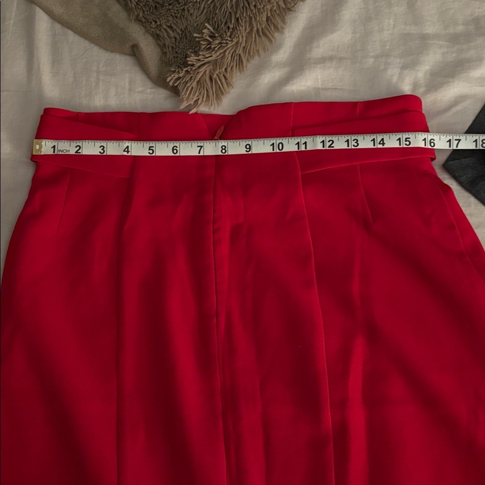 Elegant Red Women's Skirt - Picture 3 of 3
